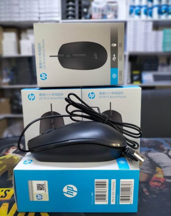 hp m10 (1) wired mouse hp m10